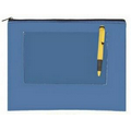 Large Zippered Pouch w/ Vinyl Window